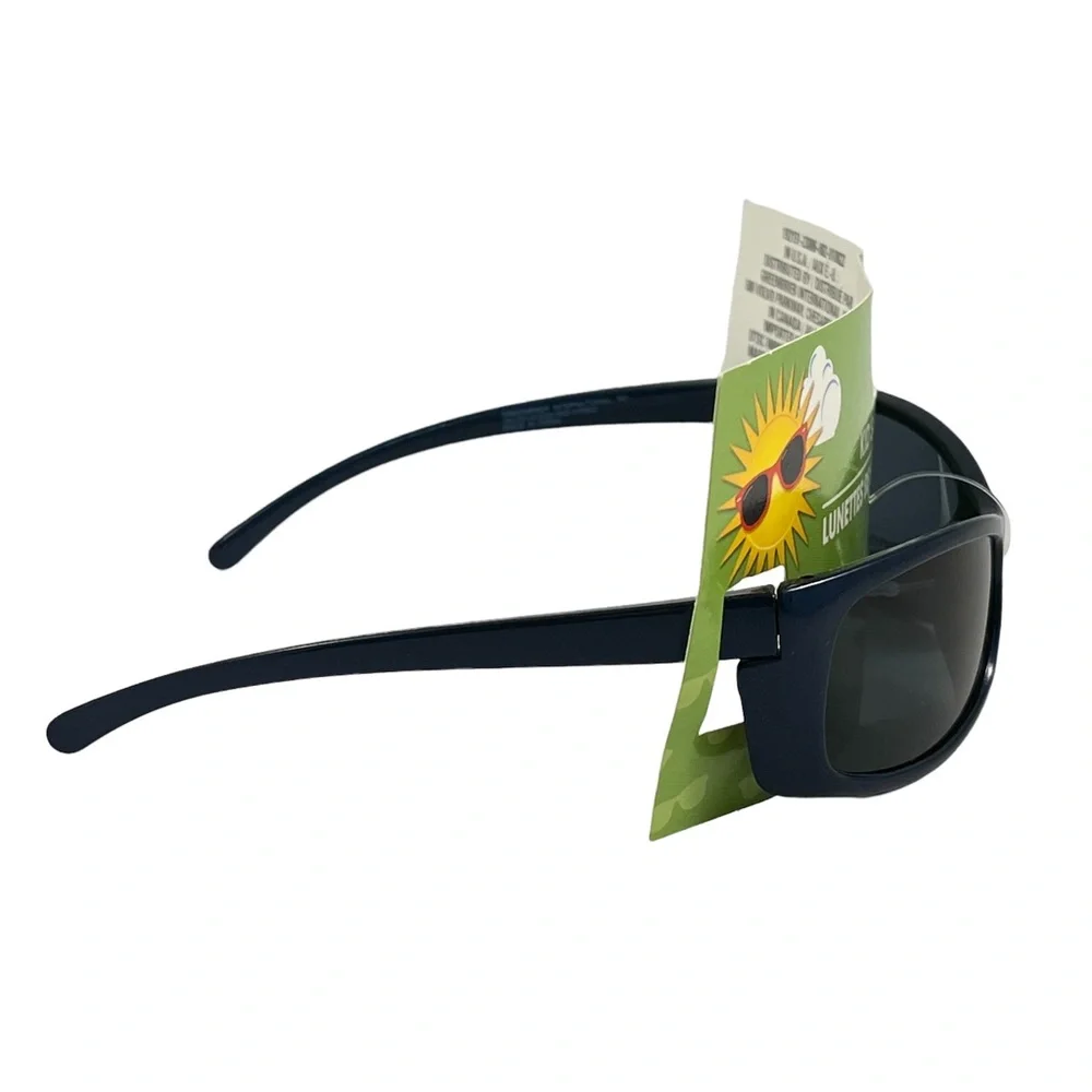 Lot of 2 pairs of kids UV protection sunglasses dark blue and silver
